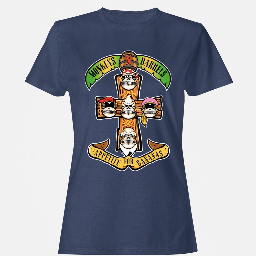 Women's T-Shirt - XZMLWN6G - Navy - 10
