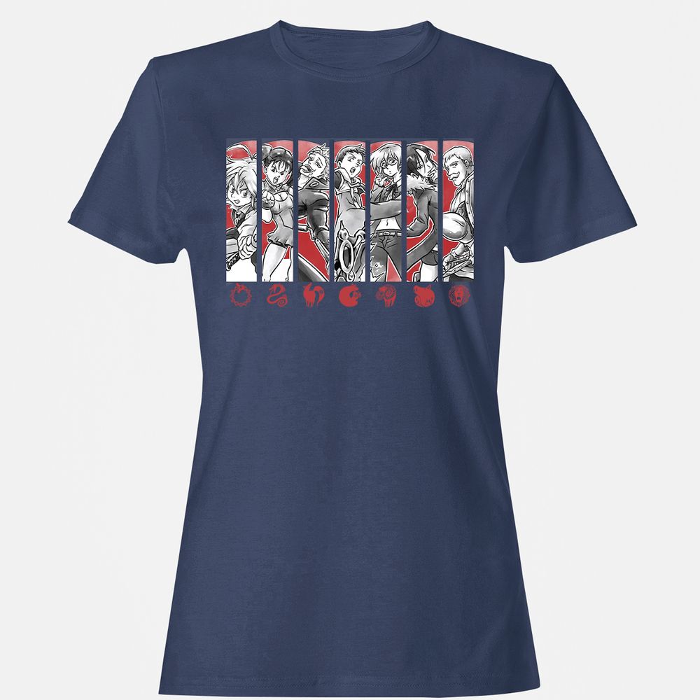 Women's T-Shirt - 82JQA7B2 - Navy - 10
