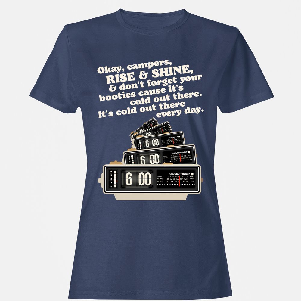 Women's T-Shirt - B597QEYG - Navy - 10