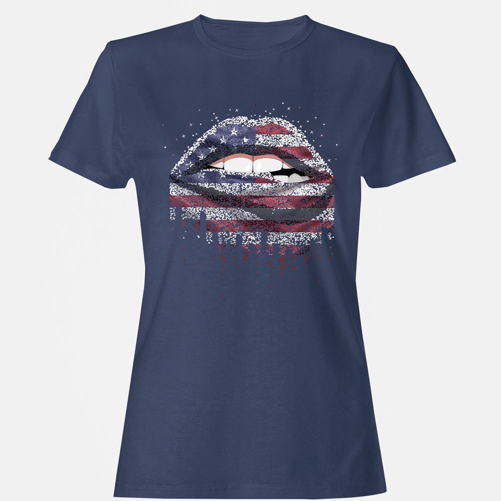 Women's T-Shirt - Y9HYQBZR - Navy - 10