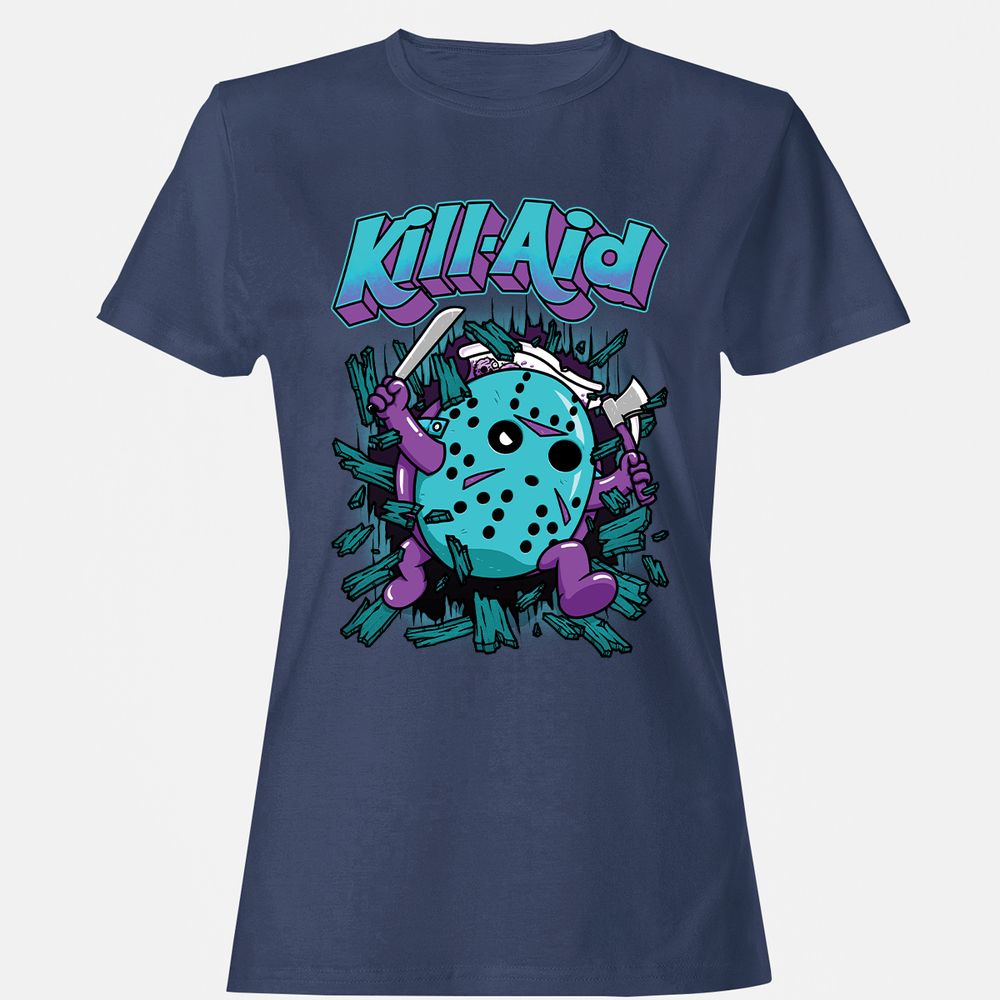 Women's T-Shirt - HQD84ZHB - Navy - 10