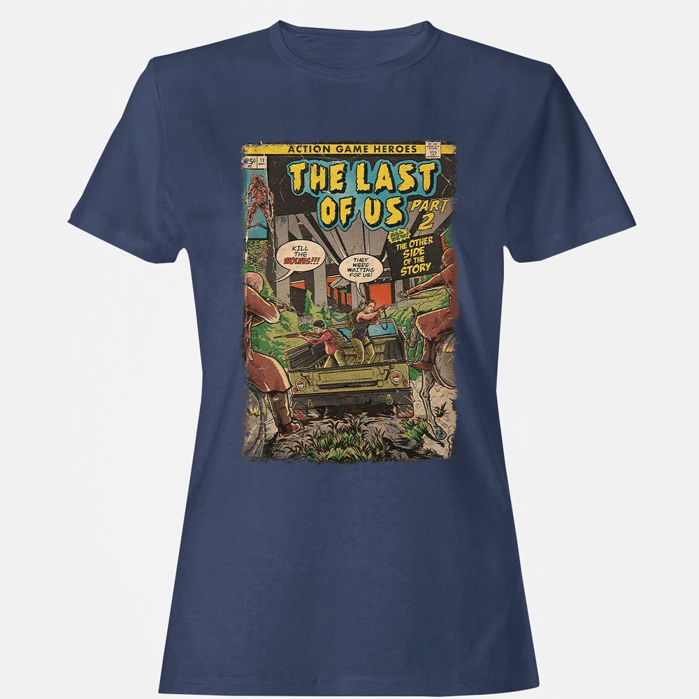 Women's T-Shirt - T7B1ZQJK - Navy - 10