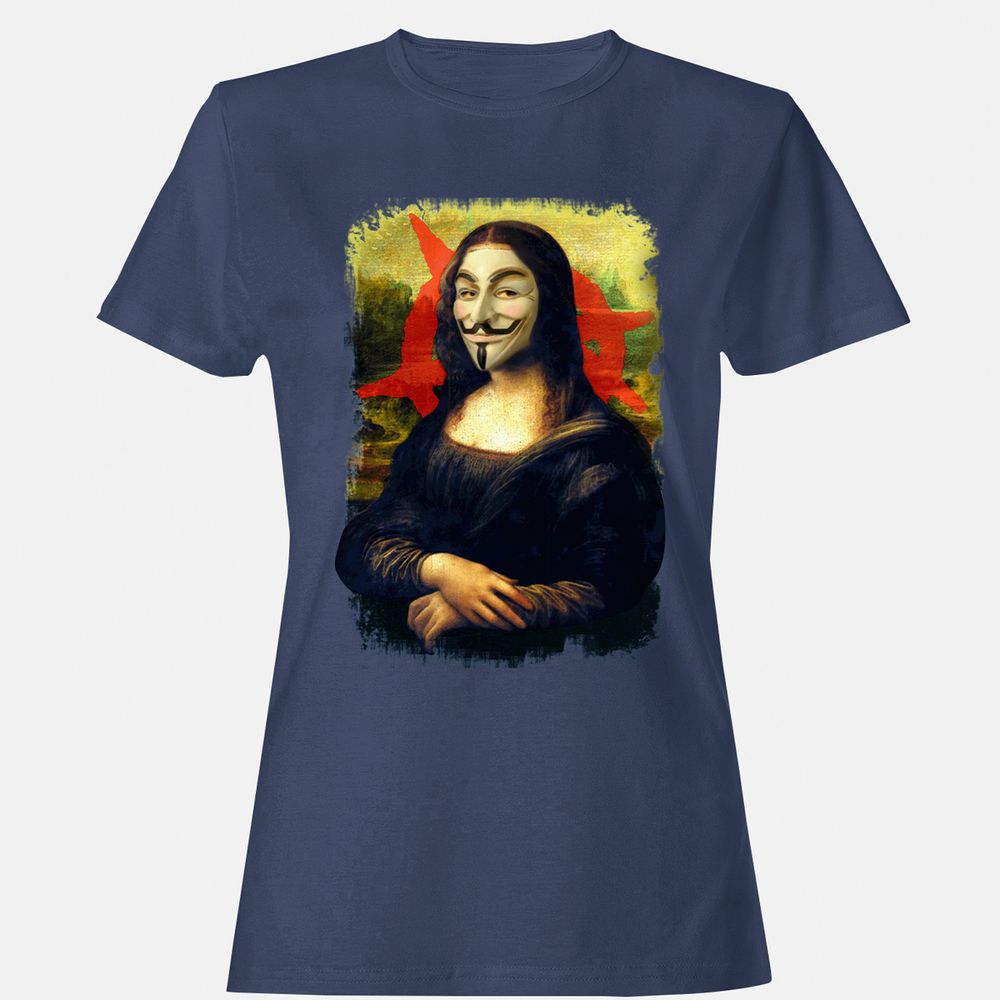 Women's T-Shirt - 63K4VP1Q - Navy - 10