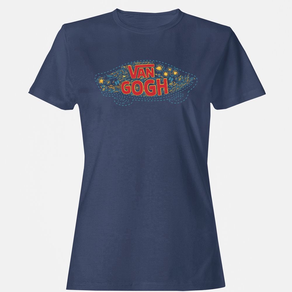 Women's T-Shirt - BR8CZEQM - Navy - 10