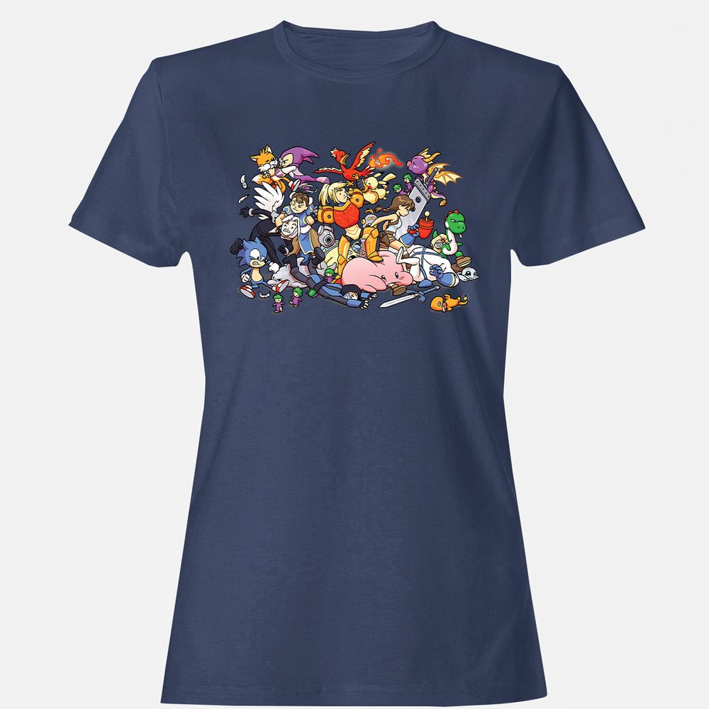 Women's T-Shirt - 197MLCMZ - Navy - 10