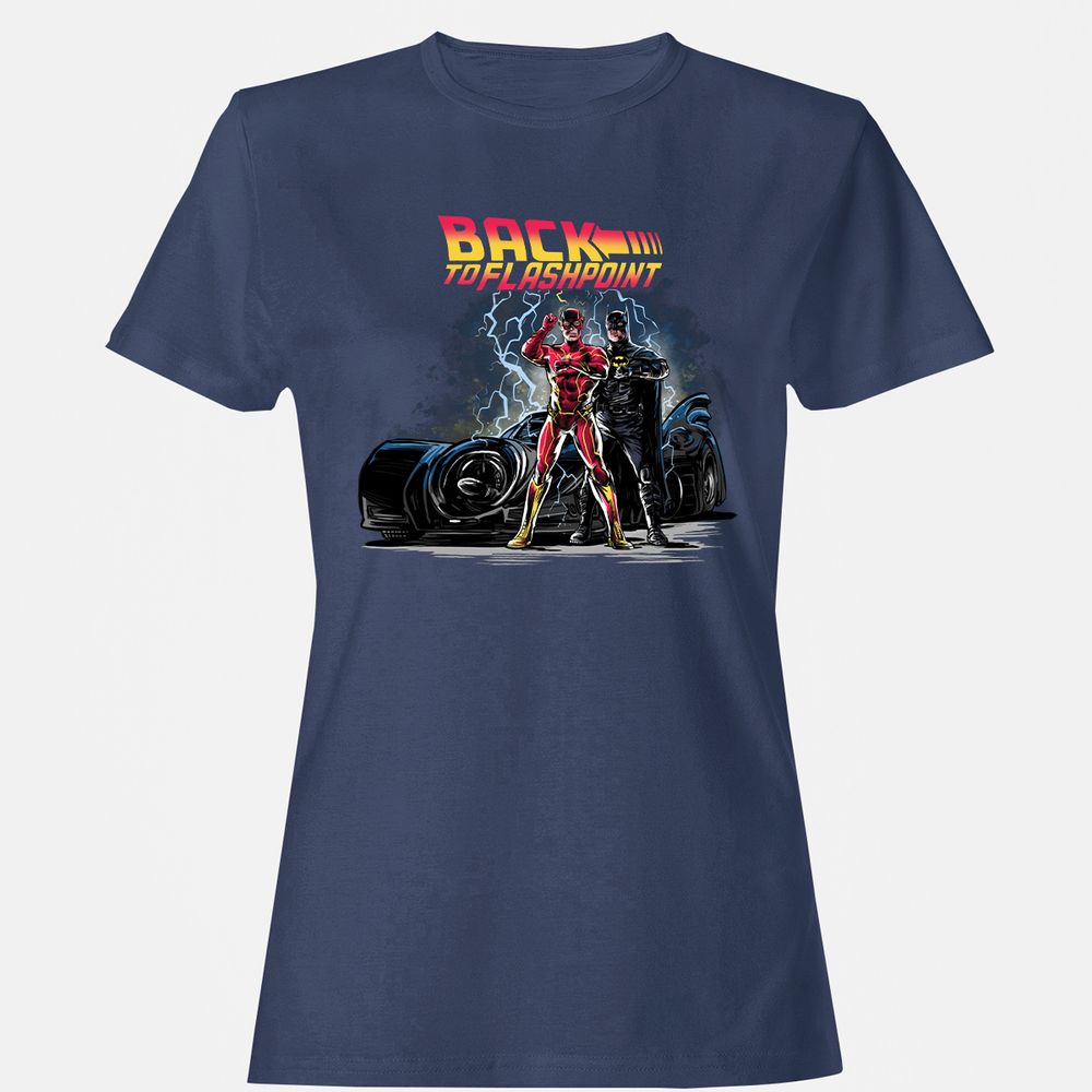 Women's T-Shirt - V7JKSTLU - Navy - 10