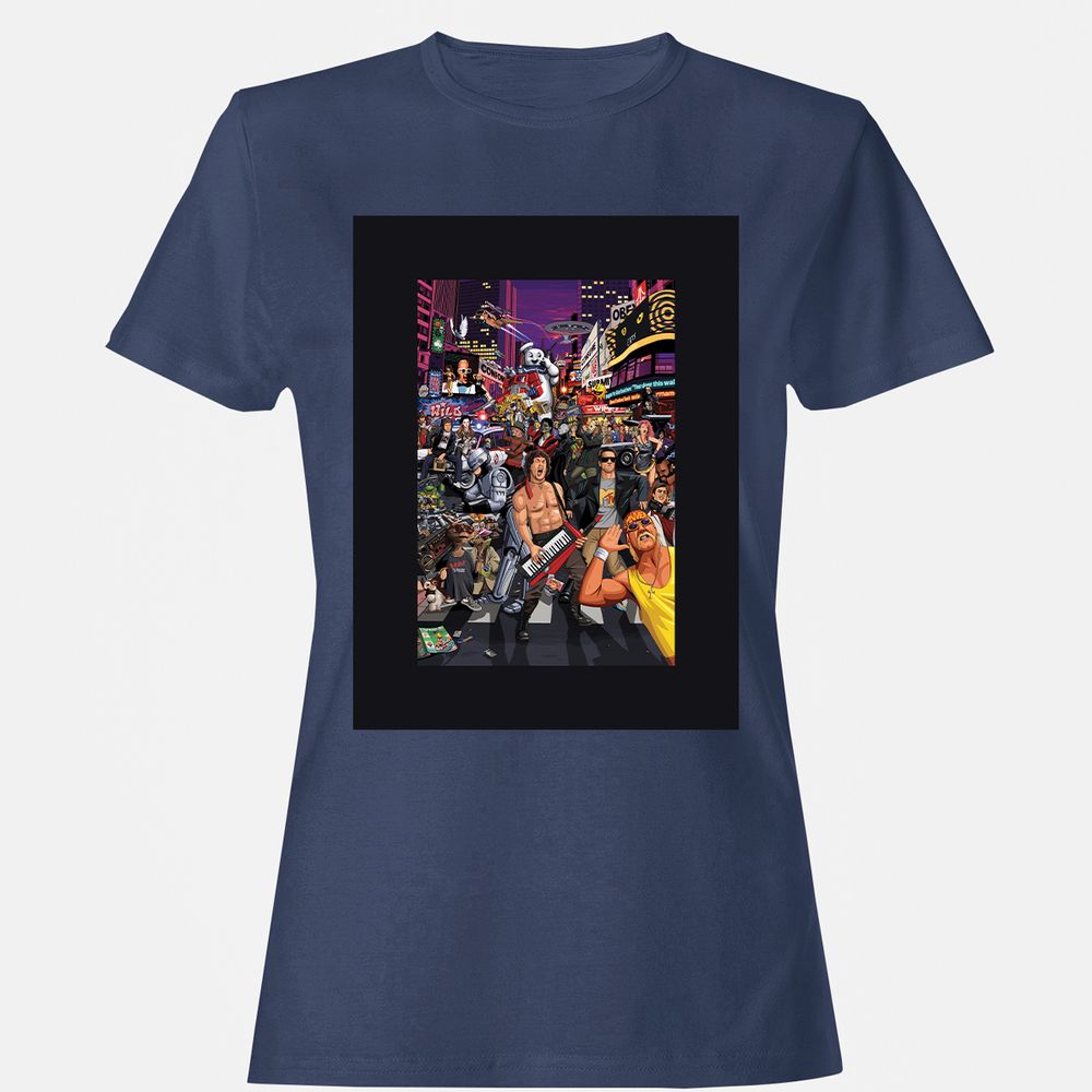 Women's T-Shirt - KQLA58Q7 - Navy - 10