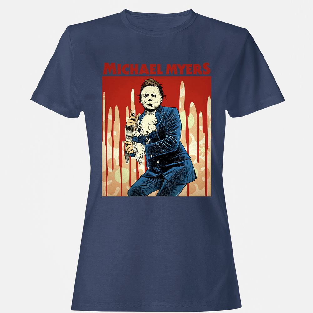 Women's T-Shirt - BT5GQTB9 - Navy - 10