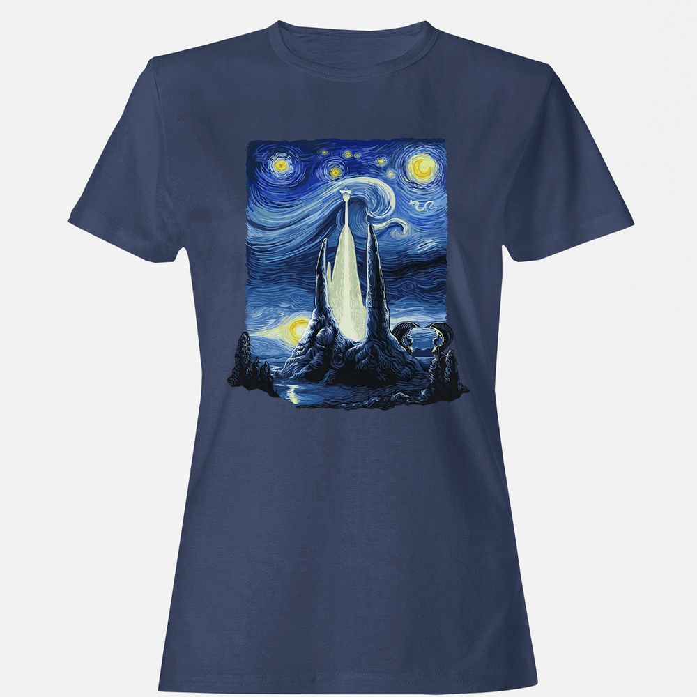 Women's T-Shirt - Q8VD7K95 - Navy - 10