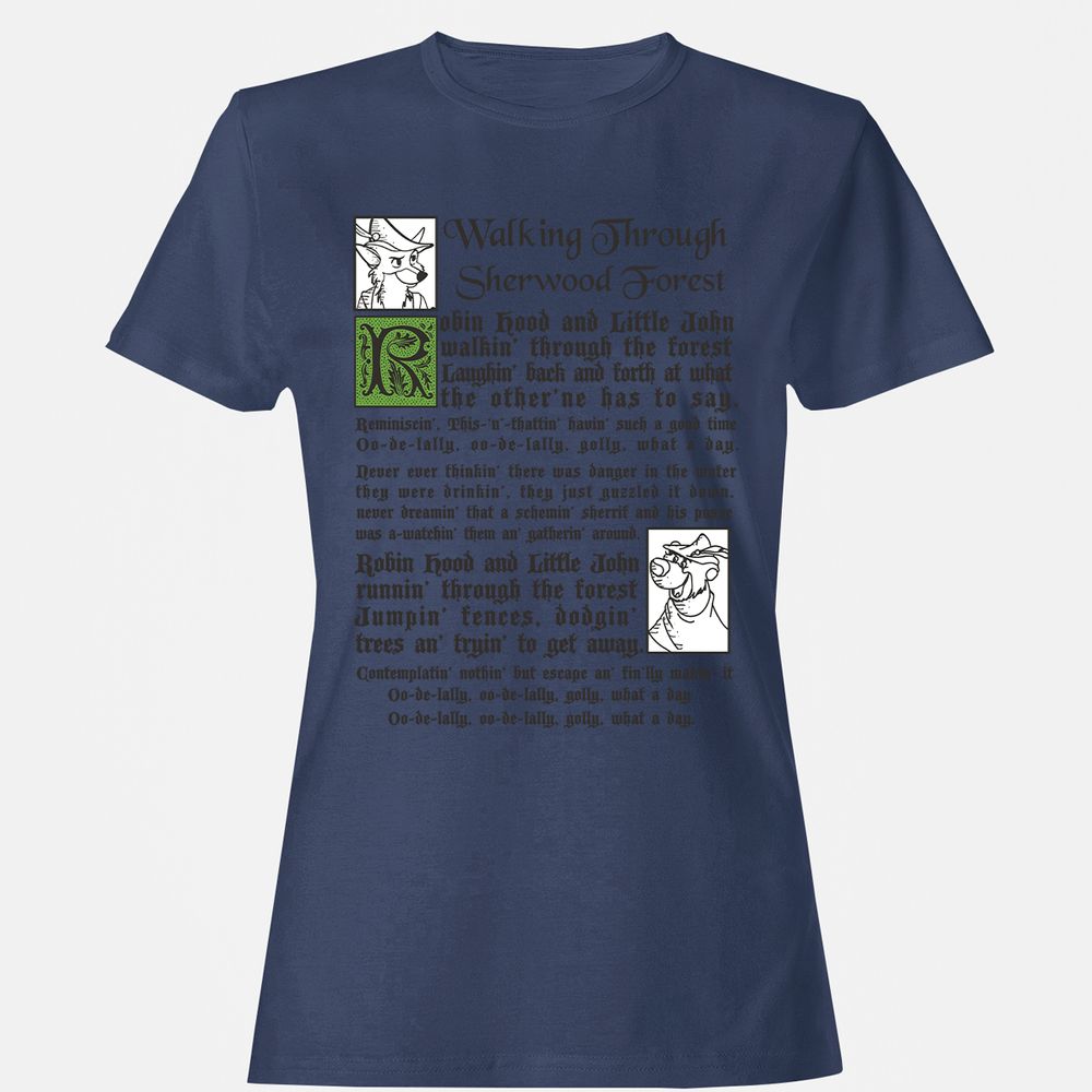 Women's T-Shirt - WWVJZNJY - Navy - 10