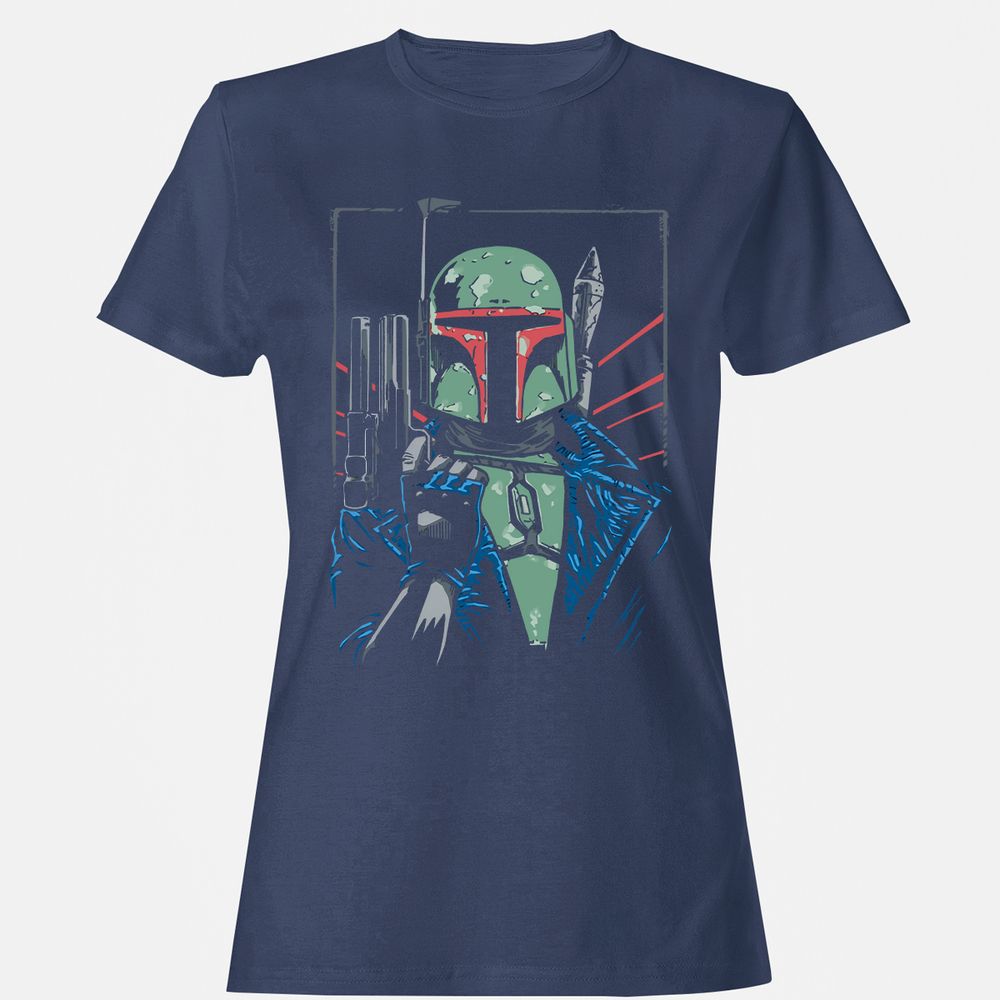 Women's T-Shirt - HGQRSK83 - Navy - 10