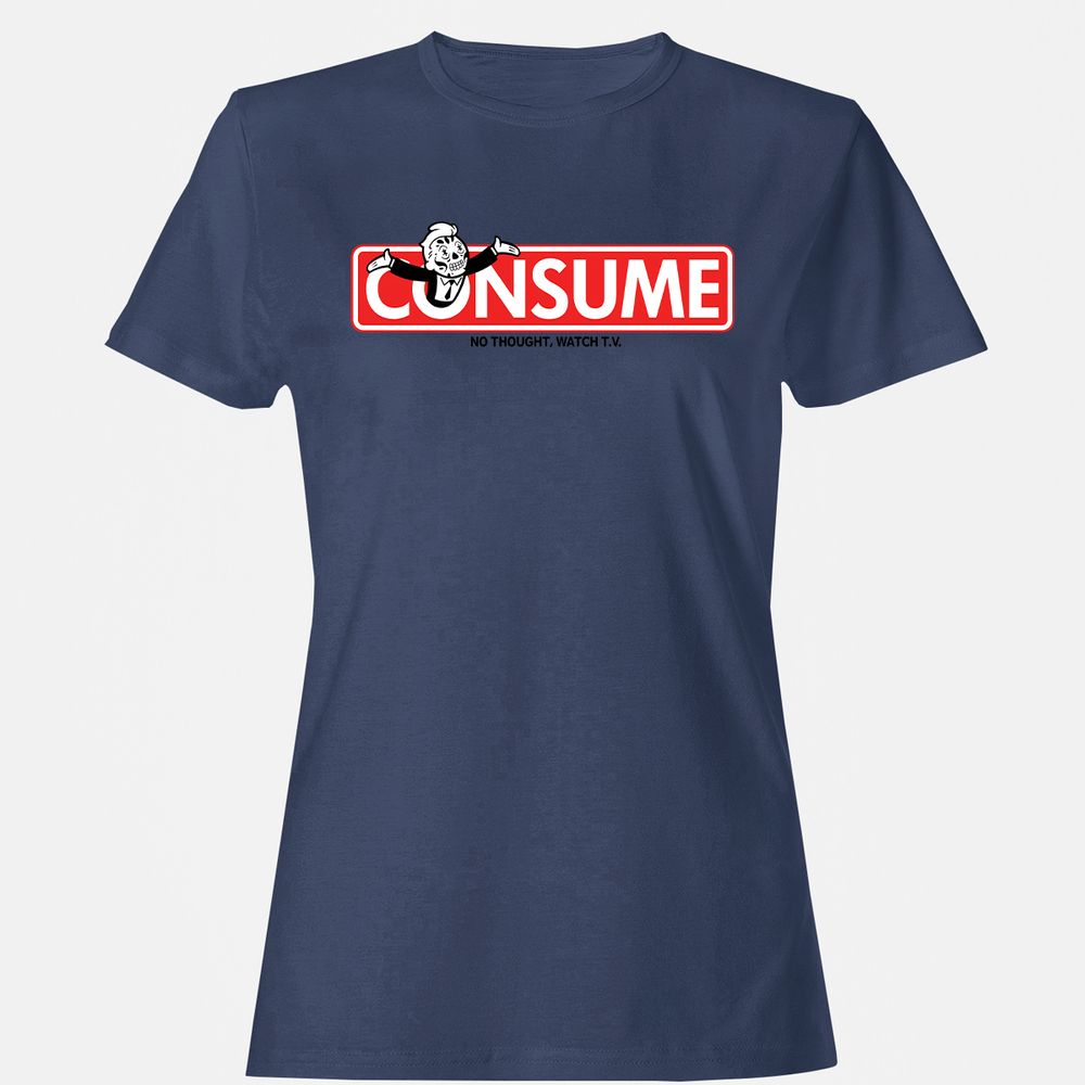 Women's T-Shirt - UY4EC94D - Navy - 10