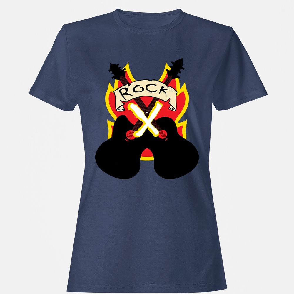 Women's T-Shirt - QHNG6FQM - Navy - 10