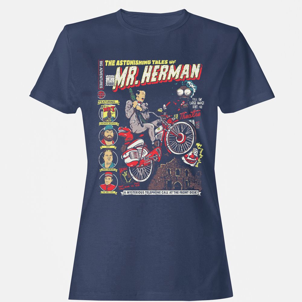 Women's T-Shirt - N7MXP5Z6 - Navy - 10
