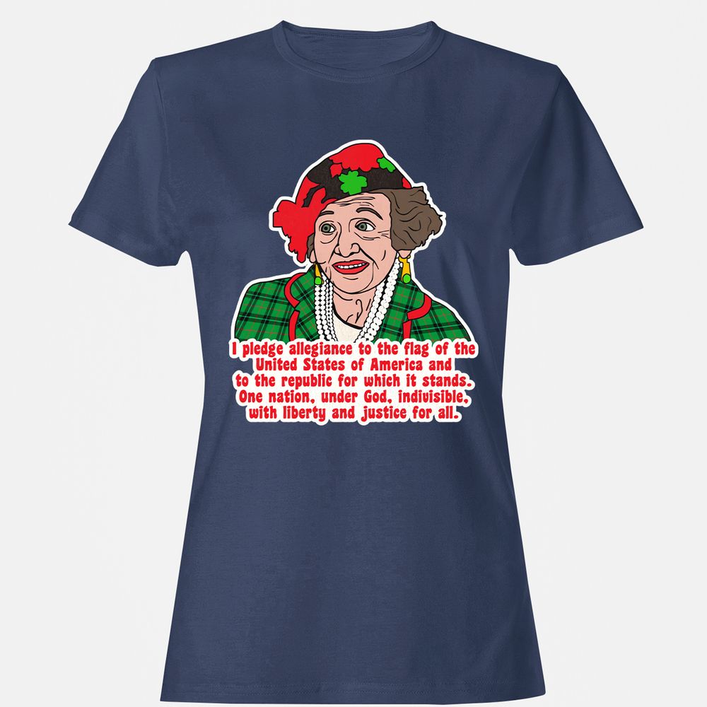 Women's T-Shirt - YQTLQSA7 - Navy - 10