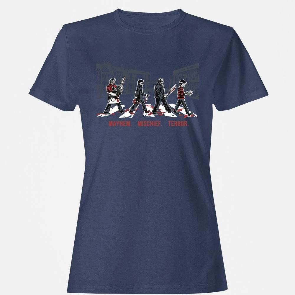 Women's T-Shirt - QEYV2LSL - Navy - 10