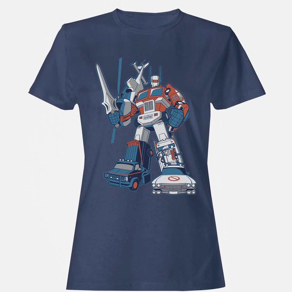 Women's T-Shirt - PF2CQYXD - Navy - 10