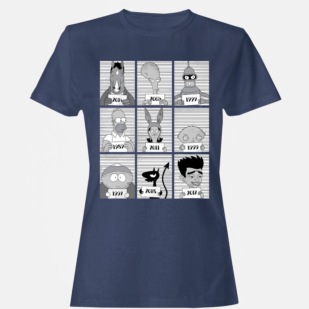 Women's T-Shirt - 84XJ9VLE - Navy - 10