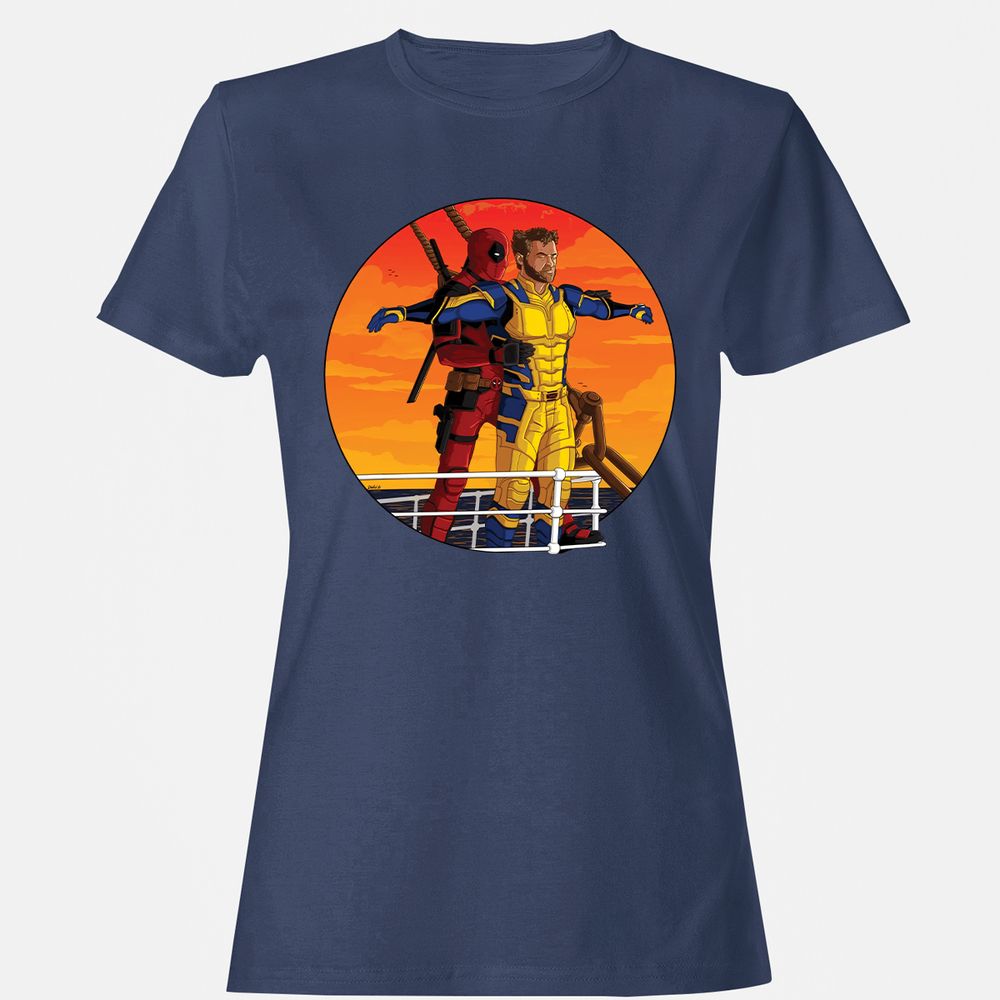 Women's T-Shirt - GA5FNR21 - Navy - 10