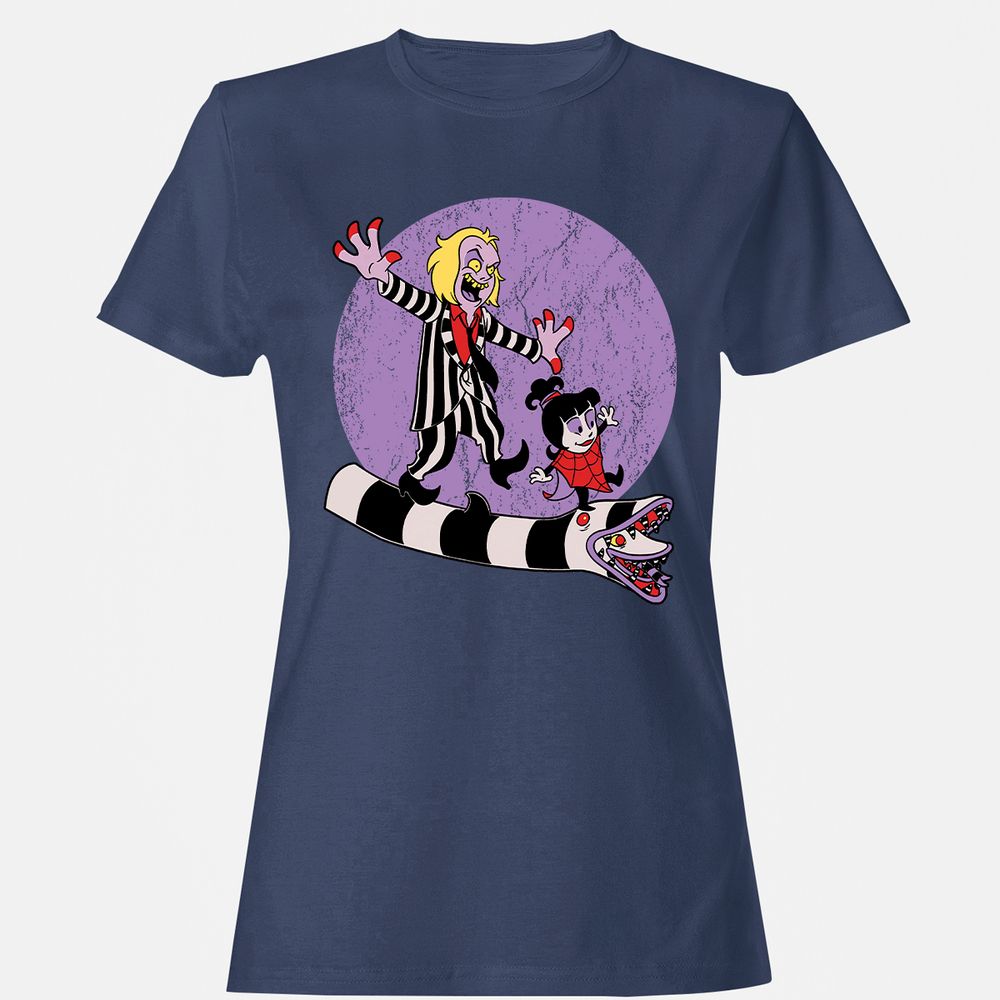 Women's T-Shirt - EHAGCZGR - Navy - 10