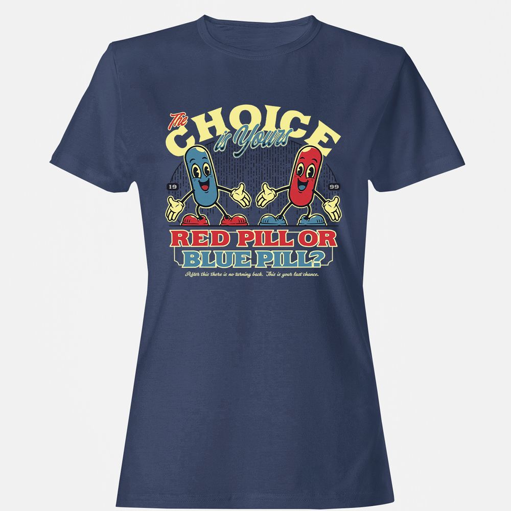 Women's T-Shirt - P74QA1YM - Navy - 10