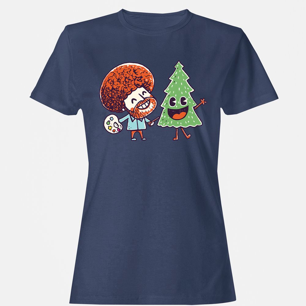 Women's T-Shirt - P9RUJPAU - Navy - 10