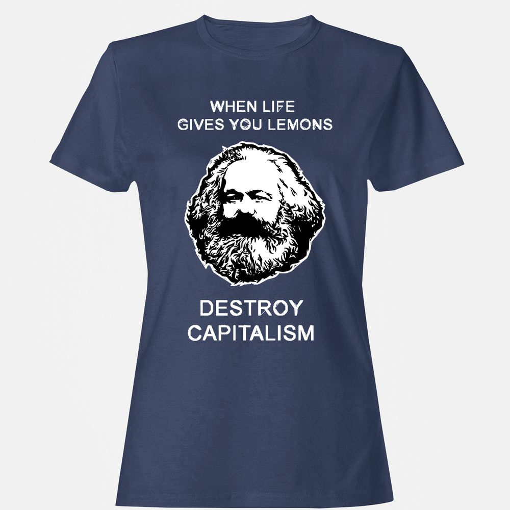 Women's T-Shirt - V77J7KU5 - Navy - 10