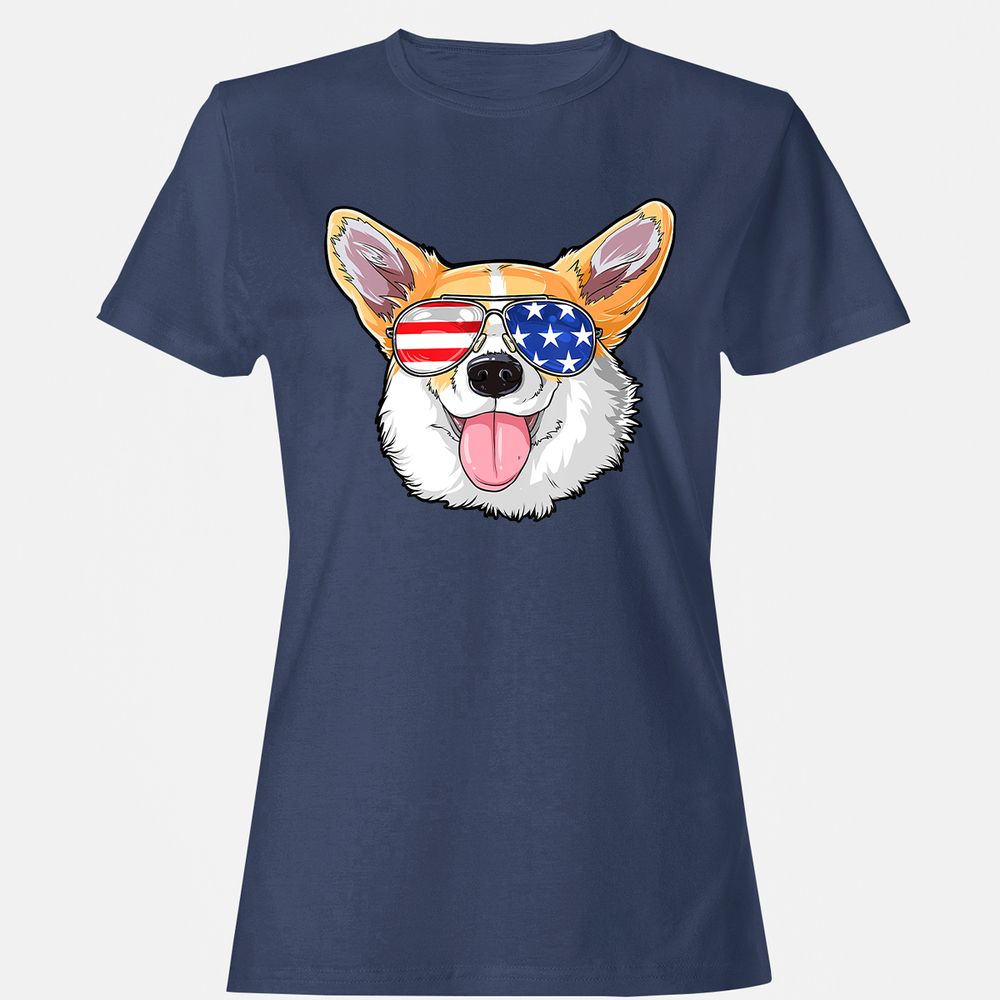 Women's T-Shirt - V8QJBY3S - Navy - 10