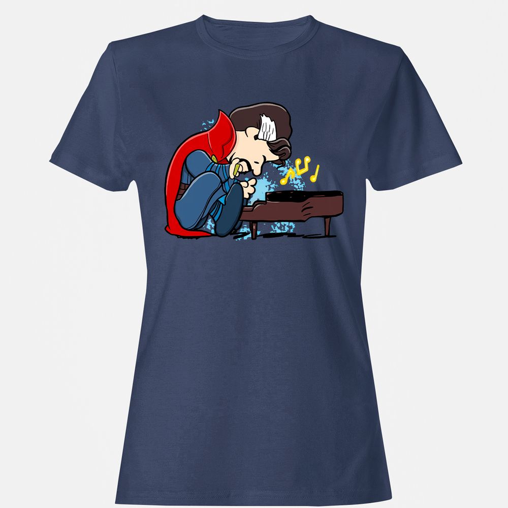 Women's T-Shirt - G9ZB8QBC - Navy - 10