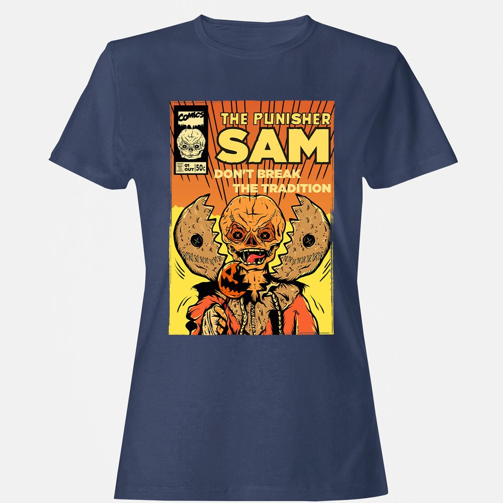 Women's T-Shirt - 3MMDE7KZ - Navy - 10