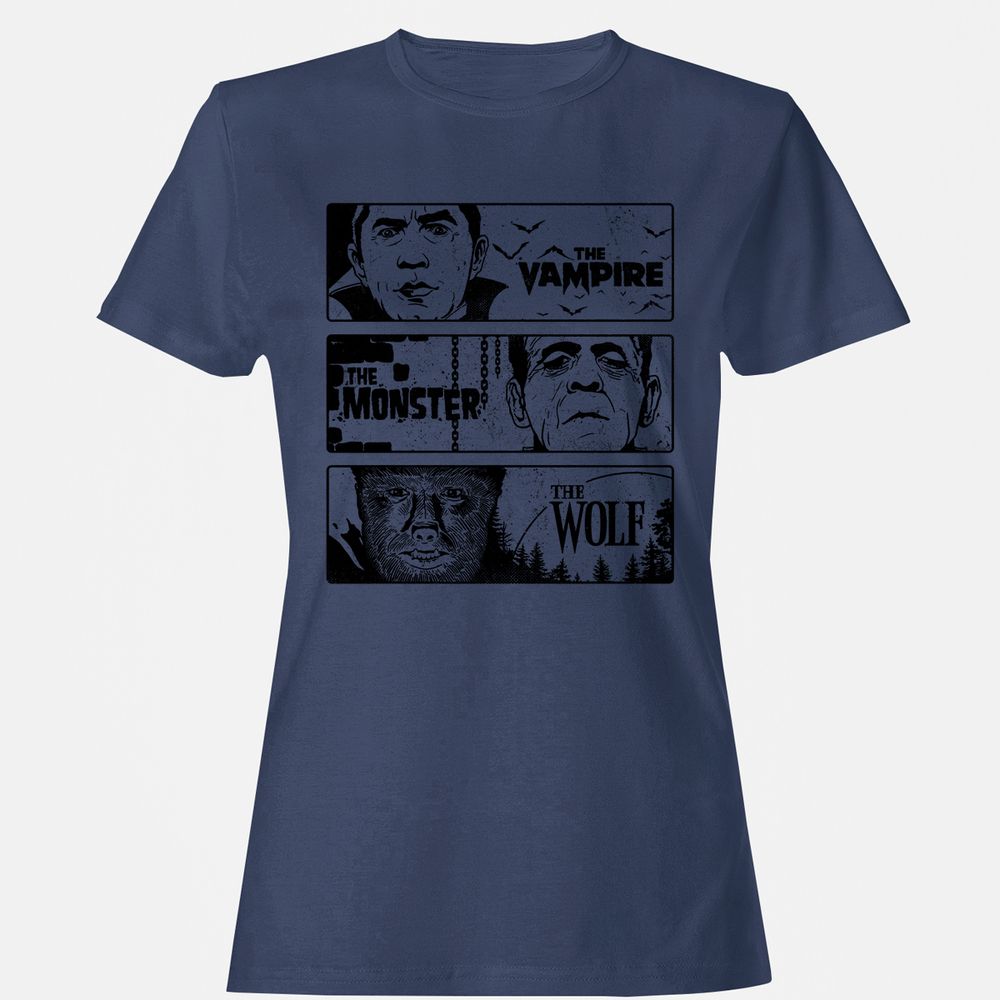 Women's T-Shirt - AQ17CW9N - Navy - 10