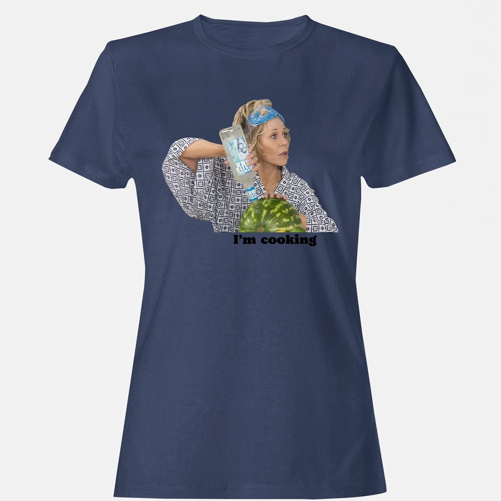 Women's T-Shirt - A6FL95N7 - Navy - 10