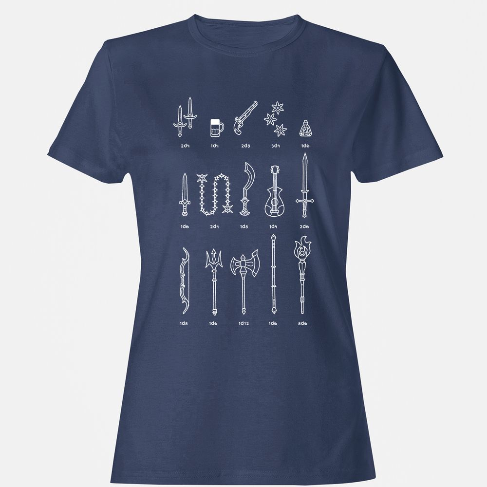 Women's T-Shirt - HZZAWJKM - Navy - 10