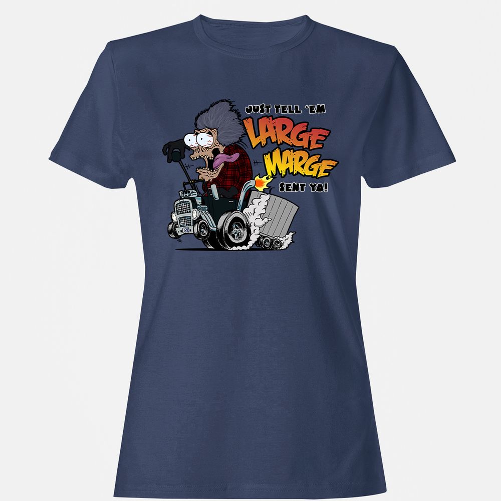 Women's T-Shirt - YK9JNHU8 - Navy - 10