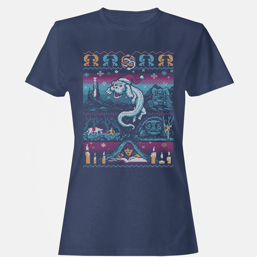 Women's T-Shirt - H5HSP89Q - Navy - 10