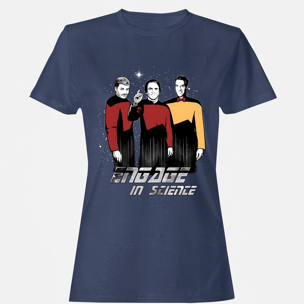 Women's T-Shirt - QHXBZM12 - Navy - 10