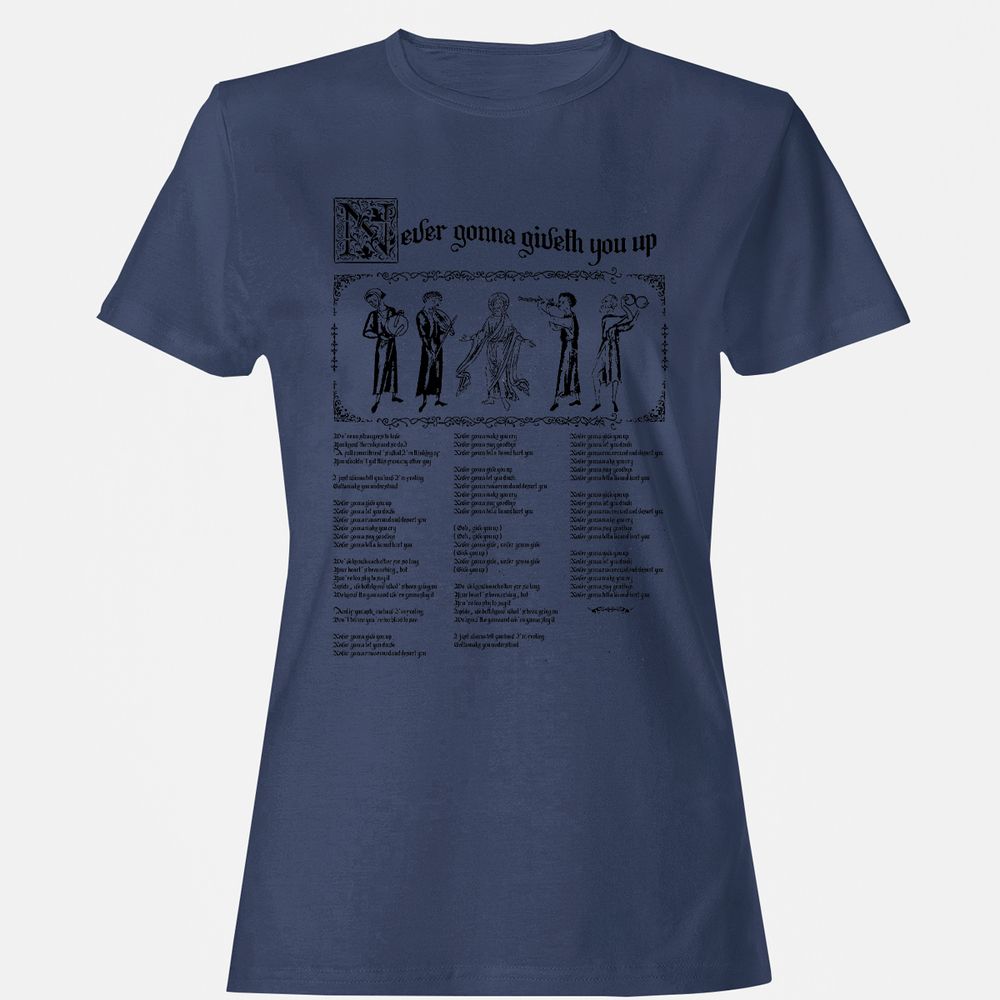 Women's T-Shirt - B94M3EBB - Navy - 10