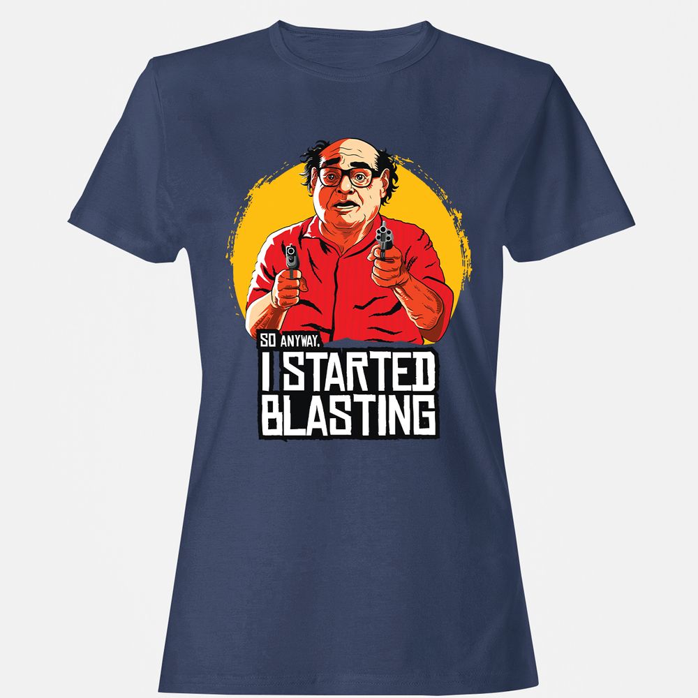 Women's T-Shirt - TSWDSLF4 - Navy - 10
