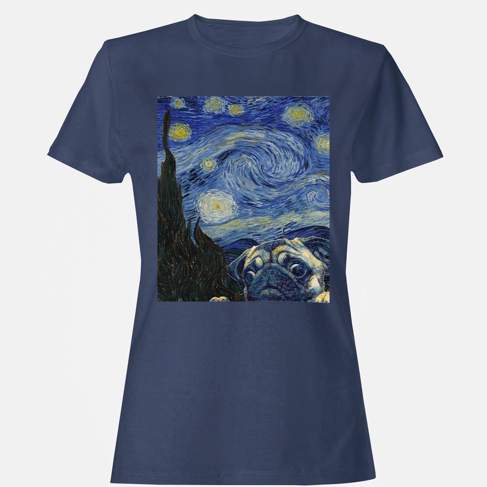 Women's T-Shirt - XV9HFZL1 - Navy - 10