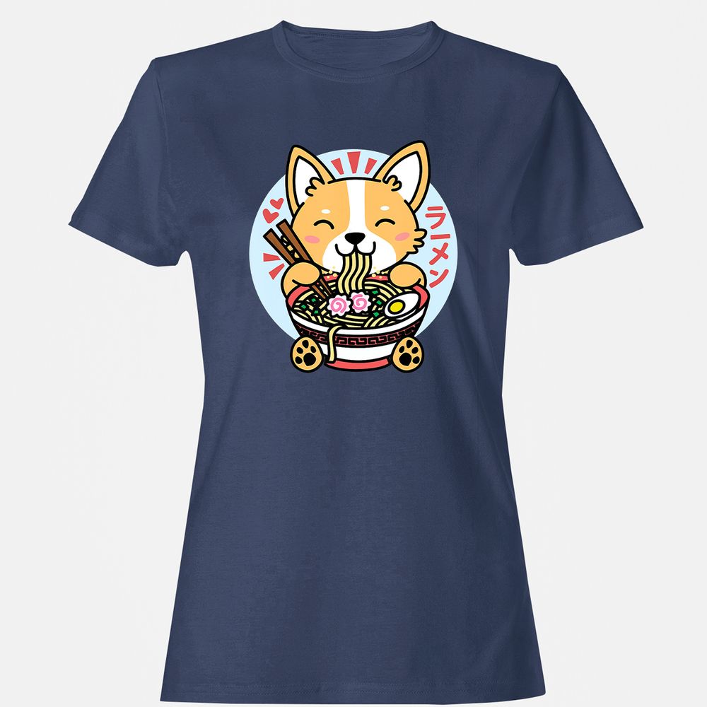 Women's T-Shirt - DL69QTFJ - Navy - 10