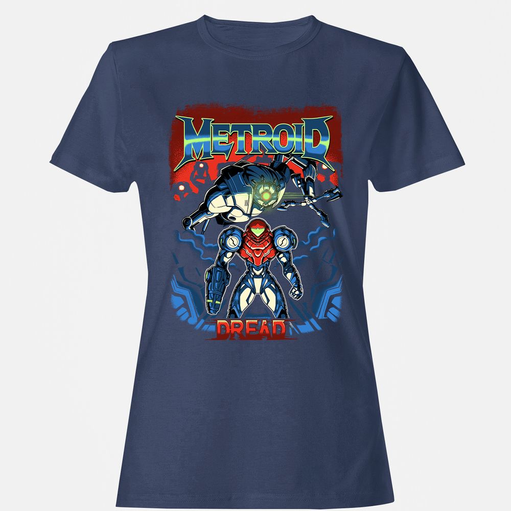 Women's T-Shirt - CQF4UJDX - Navy - 10
