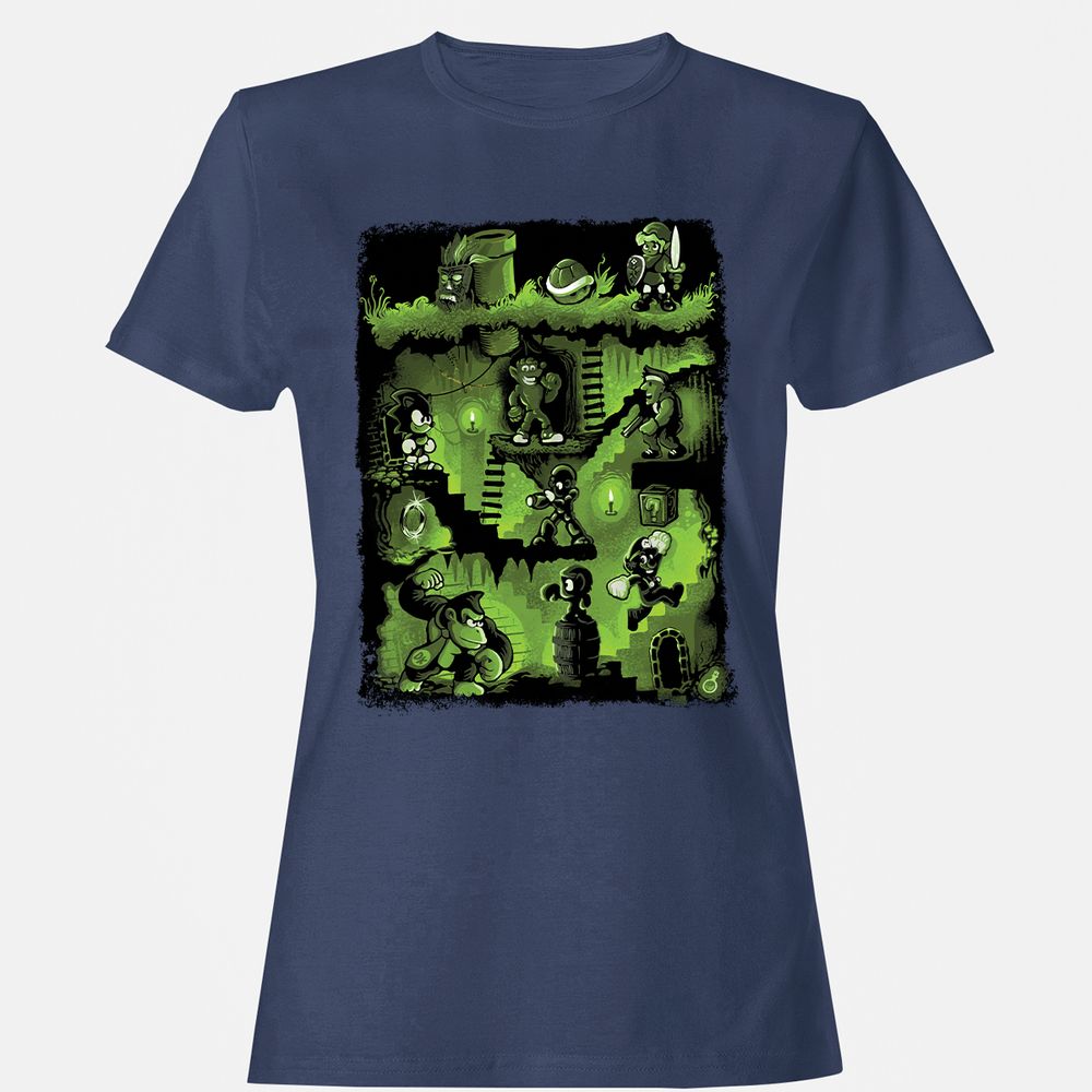 Women's T-Shirt - US6NKD1D - Navy - 10