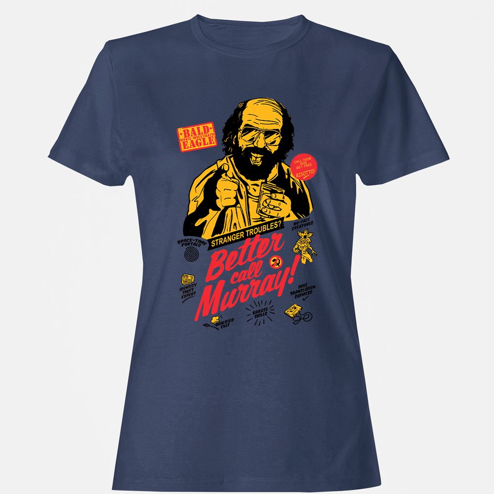 Women's T-Shirt - RU99P7PJ - Navy - 10