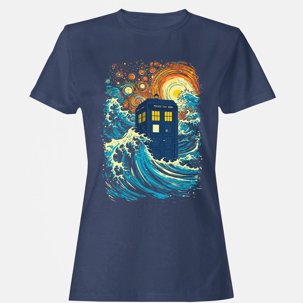 Women's T-Shirt - VZCDZTEG - Navy - 10