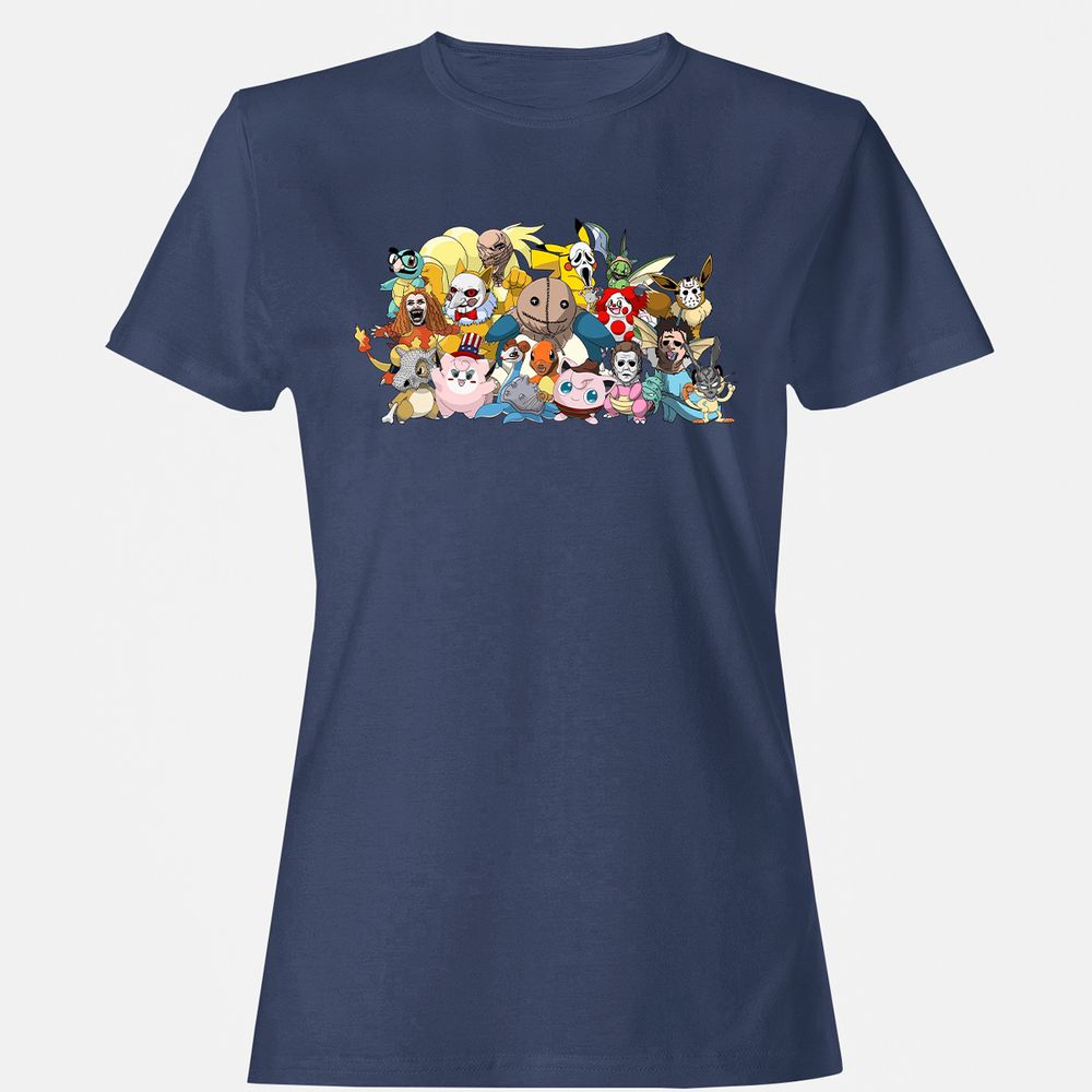 Women's T-Shirt - BE916ESK - Navy - 10