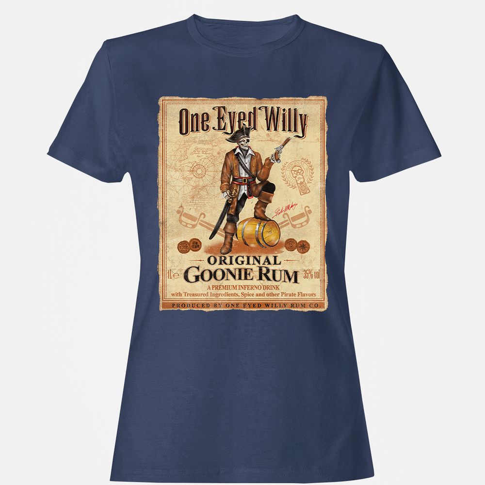 Women's T-Shirt - YU71QHVZ - Navy - 10
