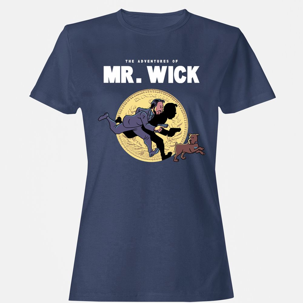 Women's T-Shirt - H543DDQL - Navy - 10