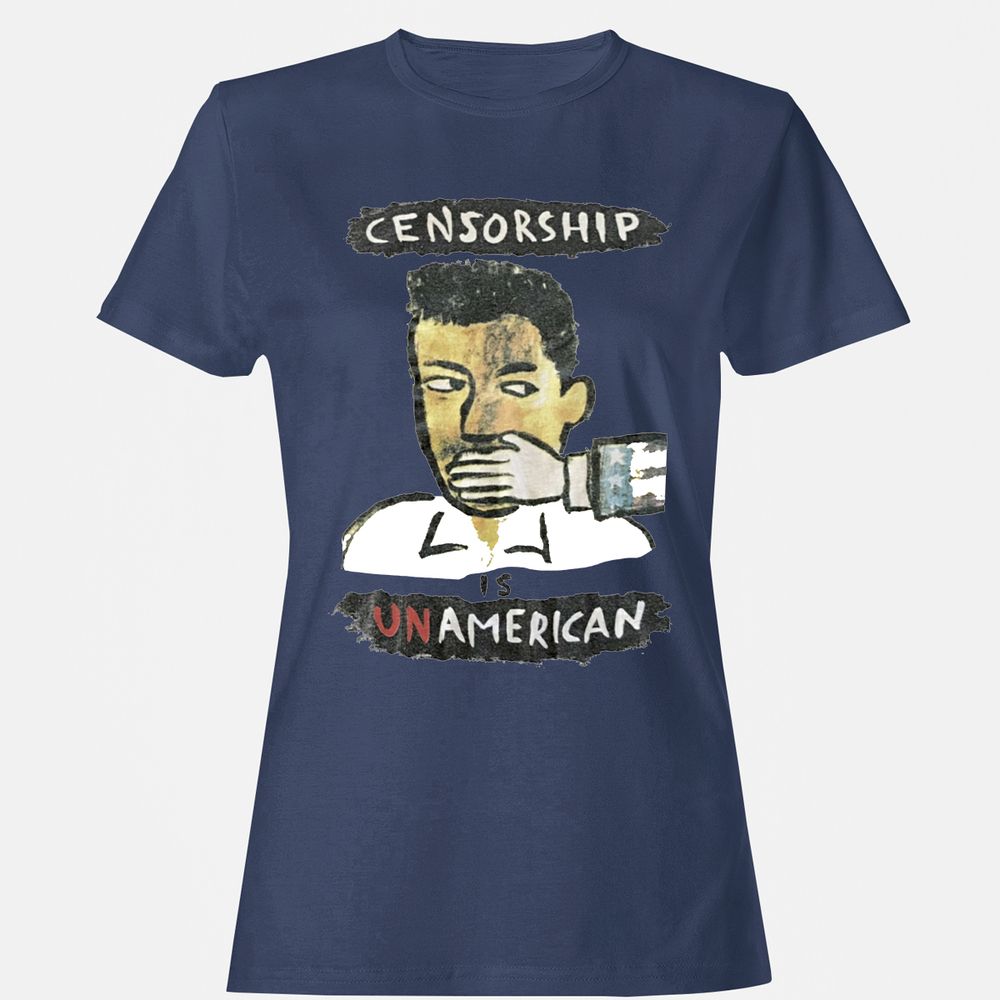Censorship is Unamerican - Navy - 10