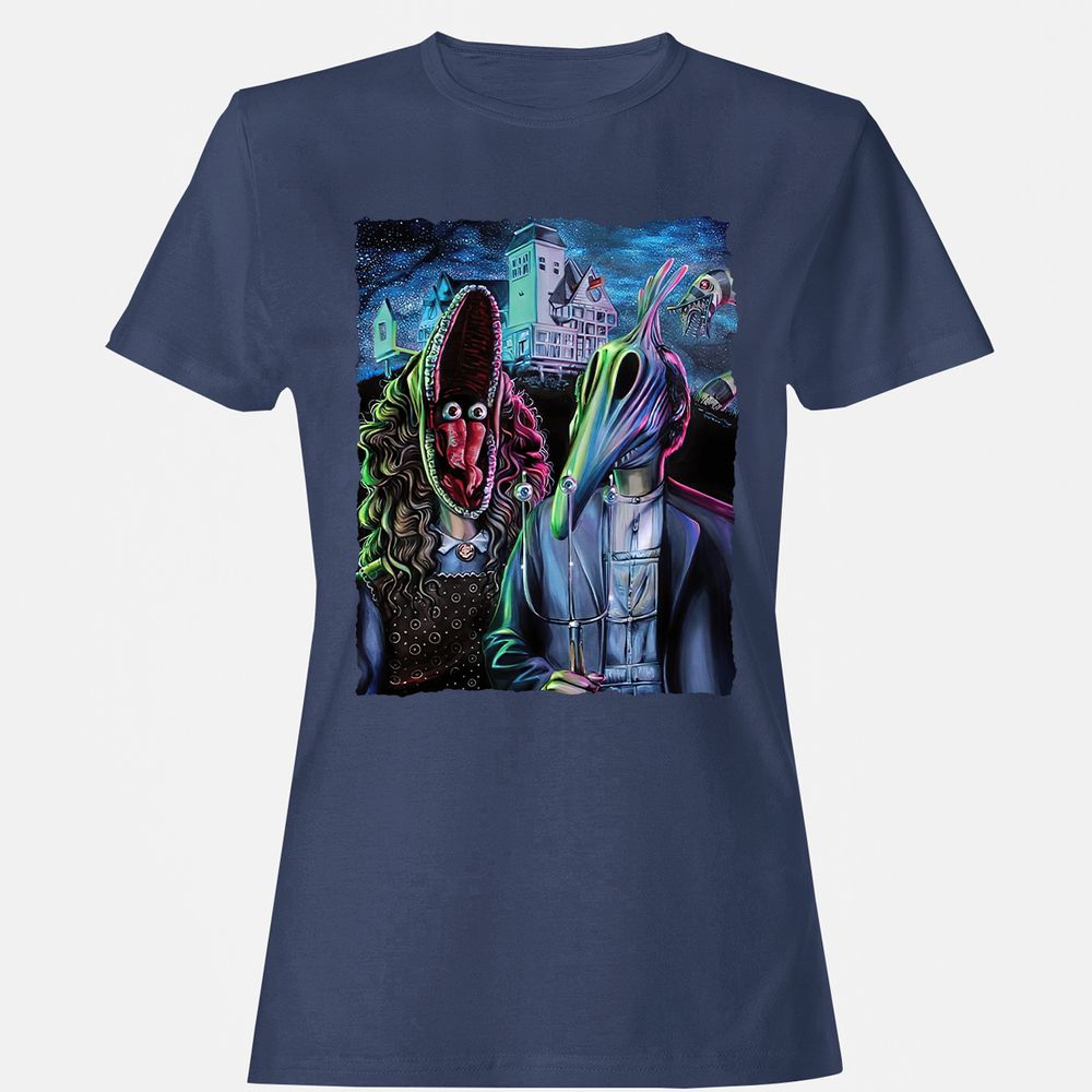 Women's T-Shirt - V5FJ2193 - Navy - 10