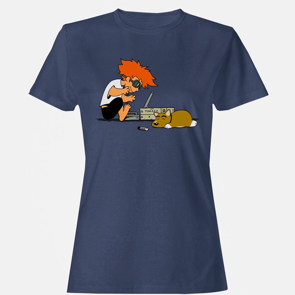 Women's T-Shirt - LX6C7821 - Navy - 10